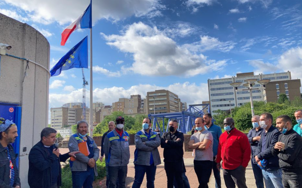 Protestation des salariés de l'usine M.A France